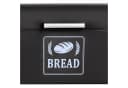 relaxdays Brotkasten Retro mit Deckel & Griff, Eisen, Schwarz/Silber Bild 5