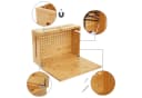 relaxdays Kabelbox Bambus mit Magnetdeckel, natur Bild 5