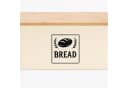 relaxdays Brotkasten mit Bambusdeckel Retro-Design Eisen Beige Bild 5