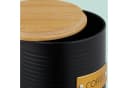 relaxdays Kaffeedose mit Bambusdeckel Schwarz Stahl Bild 5