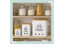 relaxdays Vorratsdose 3er Set Kartoffel Aufbewahrungsbox Eisen Weiß Bild 1