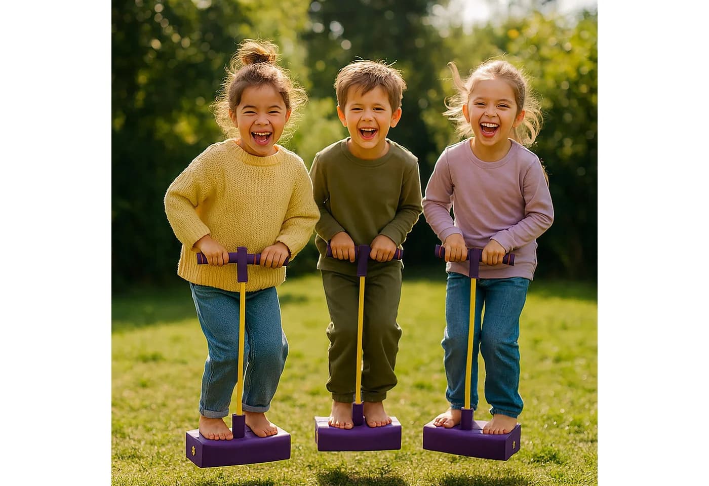 relaxdays Pogo Jumper für Kinder, lila - Bild 3