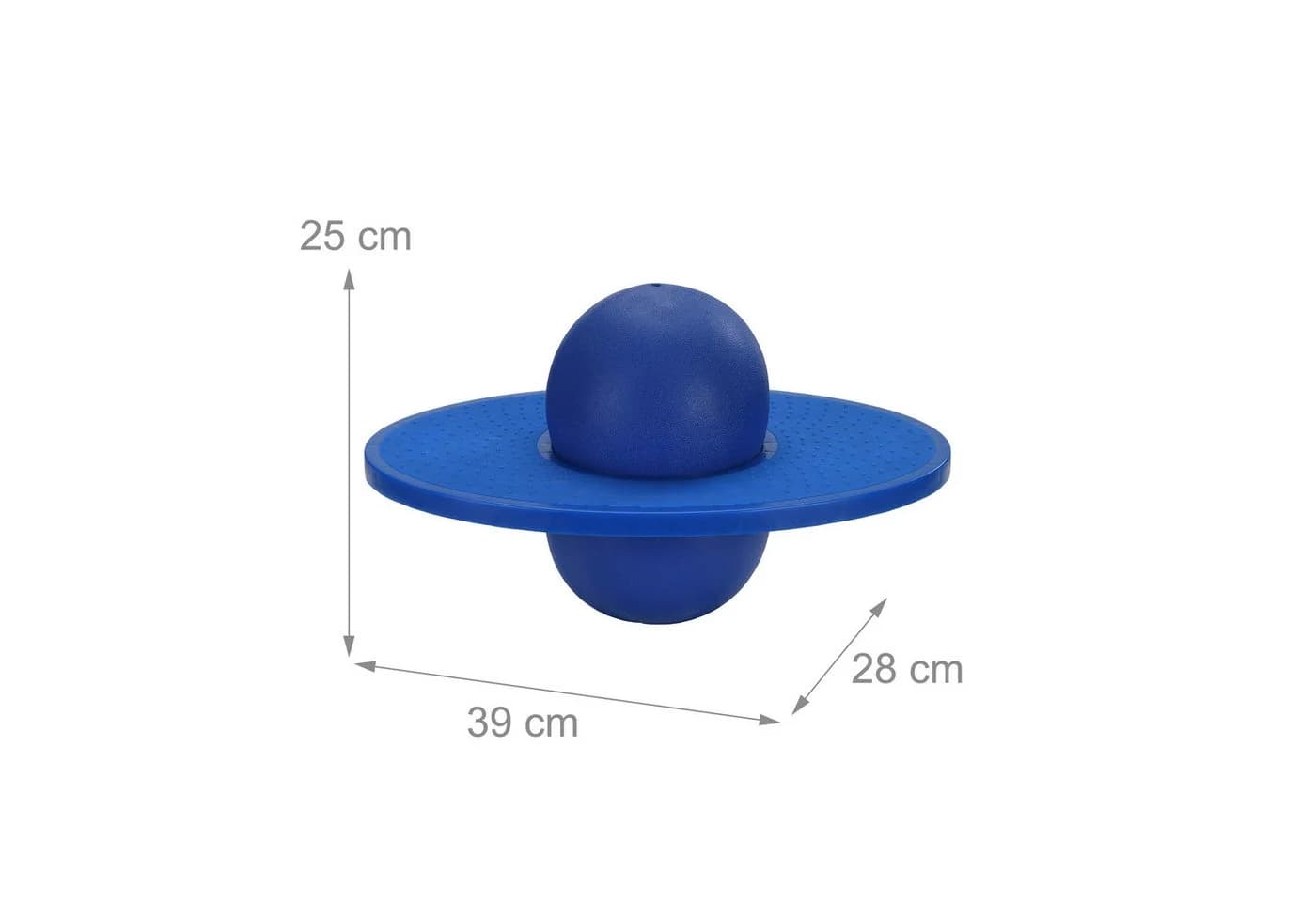 relaxdays Pogo Ball für Kinder bis 100 kg, blau - Bild 4
