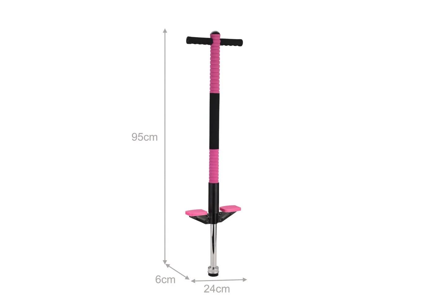 relaxdays Pogo Stick für Kinder bis 35 kg, Rosa - Bild 4