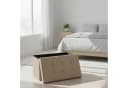 relaxdays Sitzbank Faltbare Kunstleder Beige Bild 3