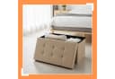 RELAXDAYS Sitzbank aus Stoff, Beige Bild 5