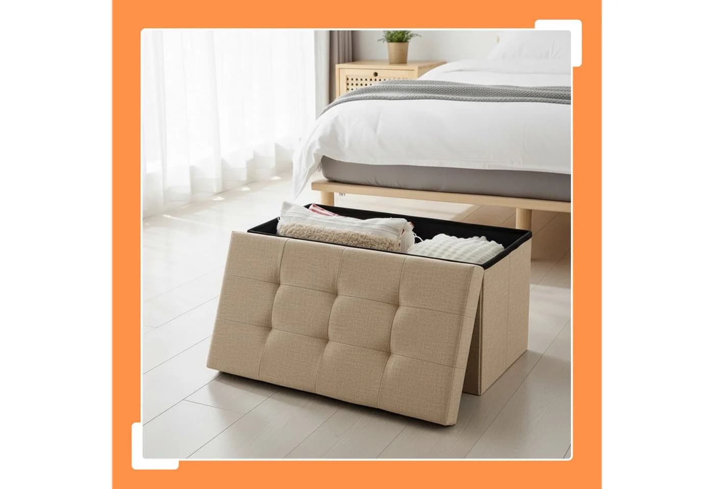 RELAXDAYS Sitzbank aus Stoff, Beige - Bild 5