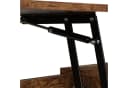 relaxdays Couchtisch mit Stauraum, Holzoptik, Industrial-Design Bild 5