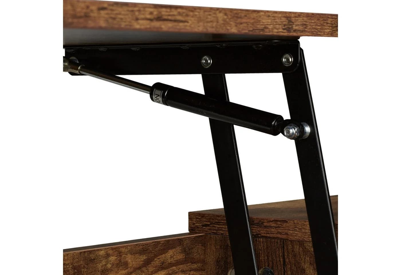 relaxdays Couchtisch mit Stauraum, Holzoptik, Industrial-Design - Bild 5