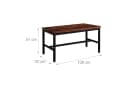 RELAXDAYS Essbank Sitzbank 2er Set Industrial Dunkelbraun Bild 4