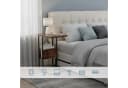 relaxdays Beistelltisch mit Ablage und Fach Industrial-Schwarz Bild 5