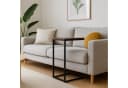 relaxdays Beistelltisch C-Form Industrial-Schwarz Bild 1
