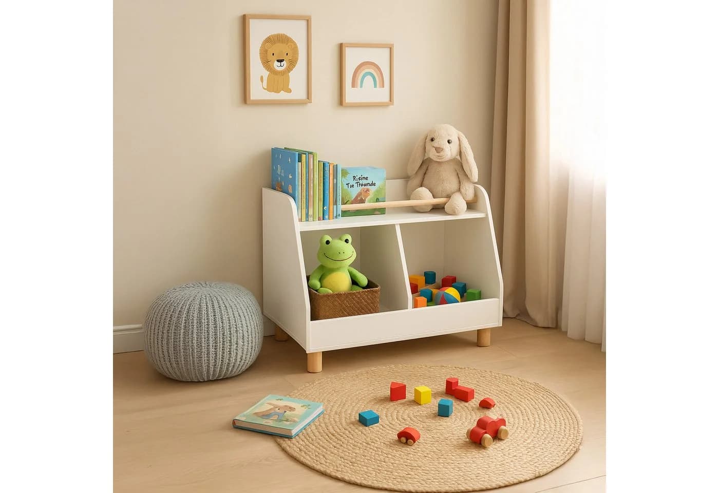 RELAXDAYS Kinderregal klein für Spielzeug weiß - Bild 3