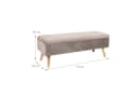 relaxdays Truhenbank Sitzbank Samt Creme Bild 4