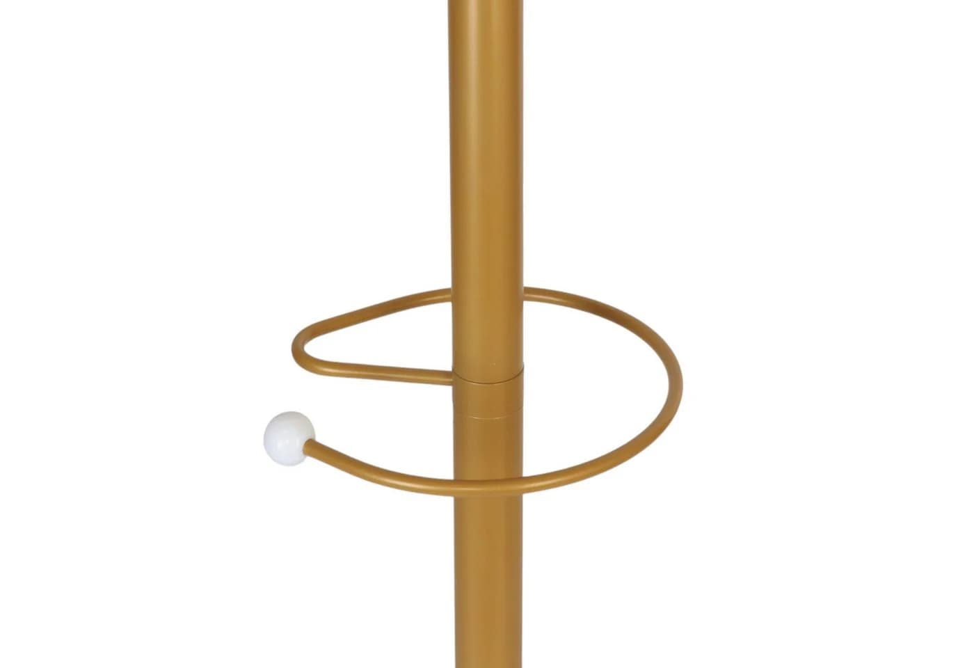 relaxdays Garderobenständer mit Schirmhalter 16 Haken Weiß/Gold - Bild 5