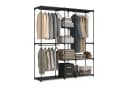 relaxdays Standregal Offene Garderobe Schwarz Metall Bild 2