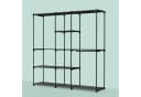 relaxdays Standregal Offene Garderobe Schwarz Metall Bild 3