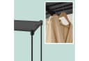 relaxdays Standregal Offene Garderobe Schwarz Metall Bild 5