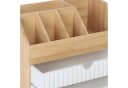 relaxdays Schreibtisch Organizer Bambus mit 2 Schubladen Bild 5