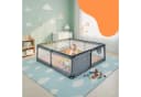 relaxdays Laufgitter Laufstall Baby Grau mit 50 Bällen Bild 1