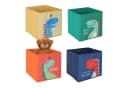 relaxdays Faltbox Kinder Aufbewahrungsboxen 4er Set Bunt Bild 2