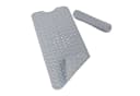 relaxdays Duschmatte Badewannenmatte XXL Grau Rutschfest PVC Bild 2