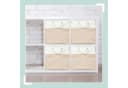 relaxdays Regalkorb Aufbewahrungskorb Leinen 4er Set Beige Bild 3