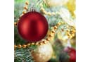 relaxdays Weihnachtsbaumkugel 50er Set Rot Silber Kunststoff Bild 1