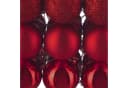 relaxdays Weihnachtsbaumkugel 50er Set Rot Silber Kunststoff Bild 5