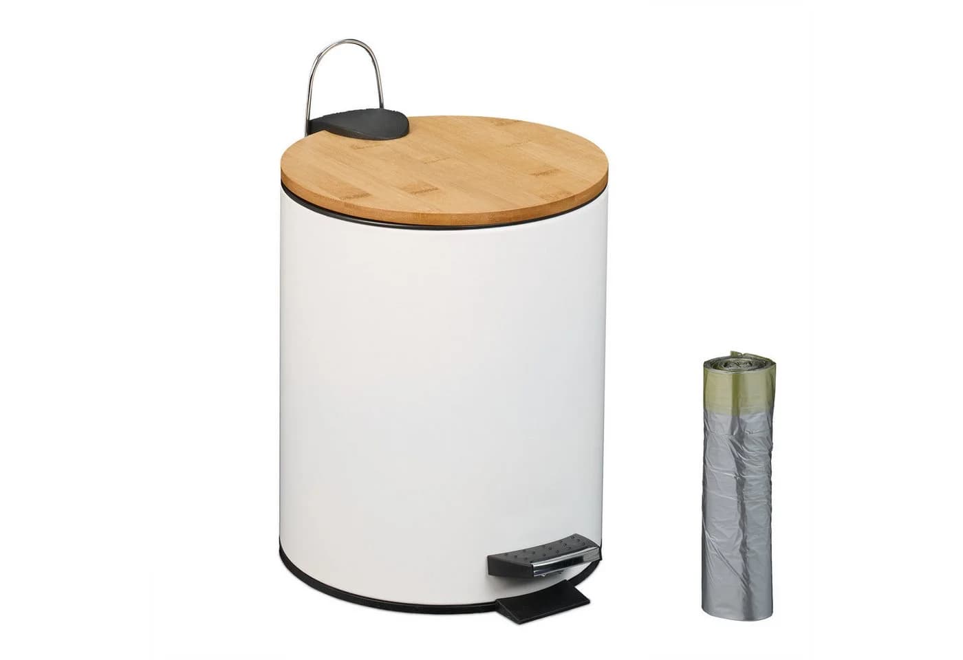 relaxdays Kosmetikeimer 5 Liter mit Trittpedal und Softclose - Bild 2