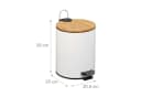relaxdays Kosmetikeimer 5 Liter mit Trittpedal und Softclose Bild 4