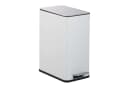 relaxdays Kosmetikeimer 10 Liter mit Trittpedal und Softclose, Weiß Bild 2