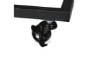relaxdays Beistelltisch C-Form mit Rollen Schwarz Bild 5