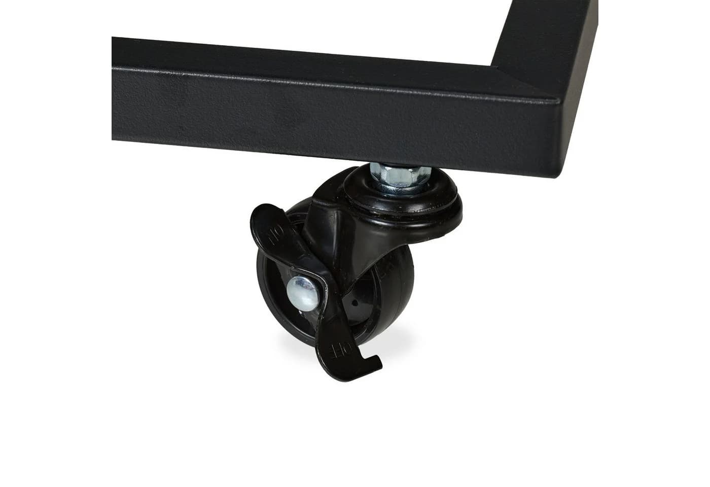 relaxdays Beistelltisch C-Form mit Rollen Schwarz - Bild 5