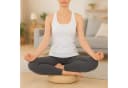 relaxdays Yogakissen Meditationskissen Yoga Beige Bild 1