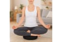 RELAXDAYS Yogakissen Meditationskissen Set mit Yoga-Gurt, Schwarz Bild 1