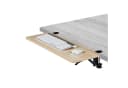 relaxdays Schreibtischverlängerung zum Anklemmen, Holzoptik Braun/Schwarz Bild 2