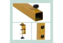 relaxdays Tischbogen Klemmhalter Gold Ausziehbar Bild 1