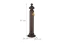 relaxdays Gartenbrunnen Standbrunnen antik 87 cm braun Bild 4