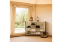 relaxdays Schuhregal Camping 16 Fächer Beige Schwarz Bild 3