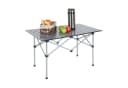 relaxdays Klapptisch Faltbarer Campingtisch Stahl Silber Bild 2