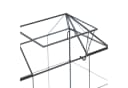 relaxdays Pflanzenterrarium Glas Hausform Schwarz Bild 5
