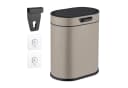 relaxdays Hängender Mülleimer 5 Liter Kosmetikeimer Beige Bild 2