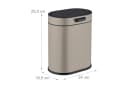 relaxdays Hängender Mülleimer 5 Liter Kosmetikeimer Beige Bild 4