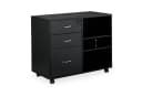 relaxdays Rollcontainer mit Schubladen und Ablage Schwarz Silber Bild 5