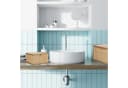 relaxdays Aufbewahrungskorb Bambus 2er Set mit Deckel Natur Bild 3
