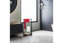 relaxdays Handtuchständer 3 Stangen & Ablage Braun Bild 1
