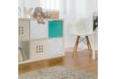 relaxdays Regalkorb Aufbewahrungskorb 4er Set Weiß Kunststoff Bild 1