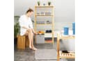 relaxdays Regalkorb Aufbewahrungskorb 4er Set Weiß Kunststoff Bild 3