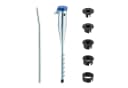 relaxdays Schirmhalter Bodenhülse Stahl mit 5 Adaptern Bild 2
